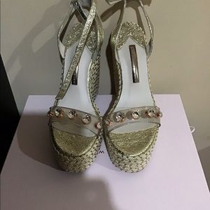 SOPHIA WEBSTER DINA GEM ESPADRILLE SANDALS